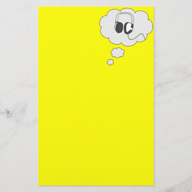 hörlurar brevpapper (Framsida)