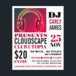 Hörlurar, DJ, Klubb Event Advertising Flyer<br><div class="desc">Hörlurar,  DJ,  Klubb Event Advertising Flyers by the Affärskort Store.</div>