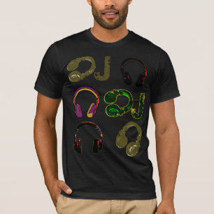 Hörlurar för musikskivuttag t shirt