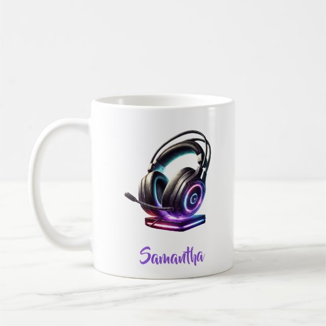 Hörlurar för videospel i grekiska kaffemugg (Vänster)