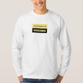 "Hörlurar i problem" Music Älskare design T Shirt