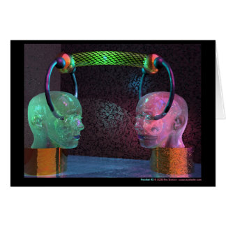 Hörlurar med mikrofon #2 hälsningskort