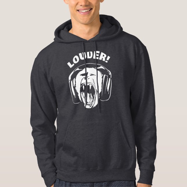 Hörlurar Monkey Loud Music Älskare Hoodie (Framsida)