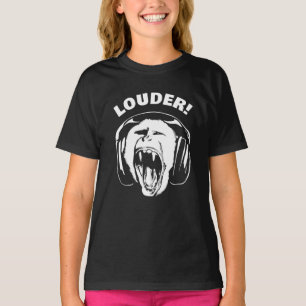 Hörlurar Monkey Loud Music Älskare T Shirt