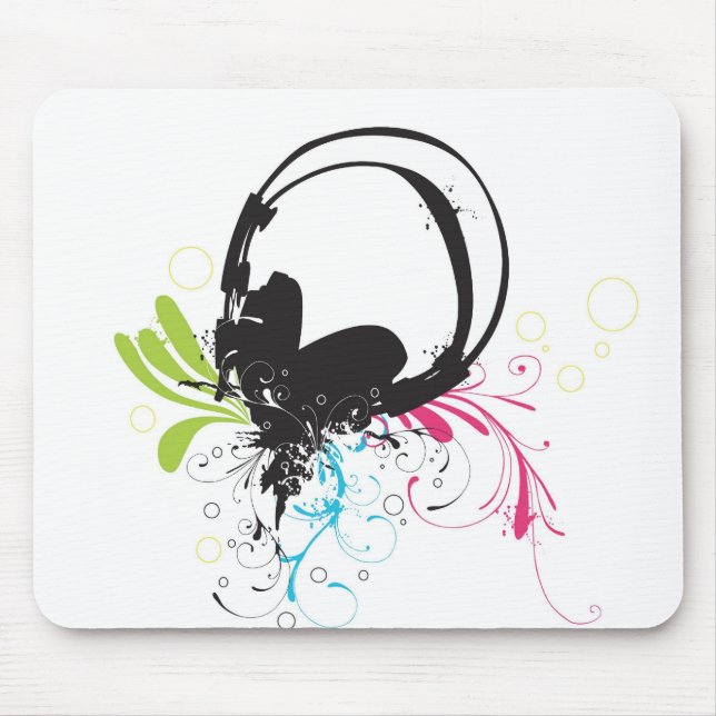 Hörlurar Mousepad Musmatta (Framsidan)