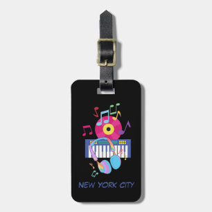 Hörlurar Music New York City Bagagebricka