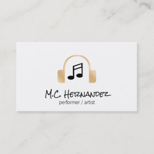 Hörlurar Musical Note Visitkort