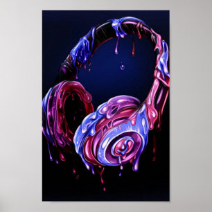 Hörlurar Poster