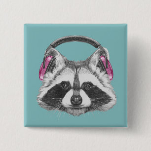Hörlurar Raccoon Knapp
