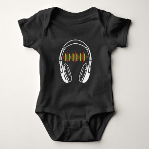 Hörlurar Reggae Music Älskare Rastafari Jamaica T Shirt