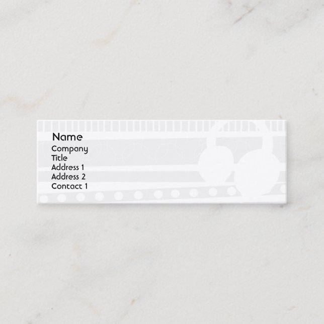 Hörlurar - smala mini visitkort (Framsida)