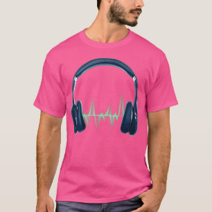 Hörlurar Soundwaves Disk Jockey Edm Earphone Dj T Shirt