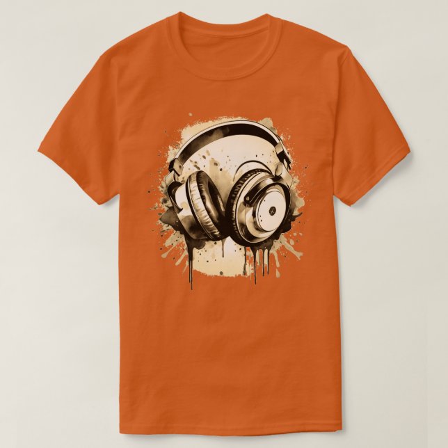 Hörlurar T Shirt (Design framsida)