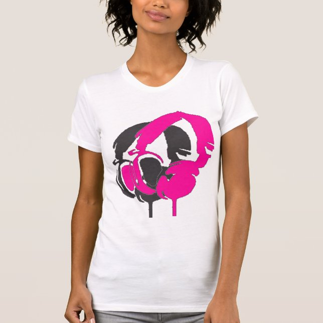 hörlurar t shirt (Framsida)