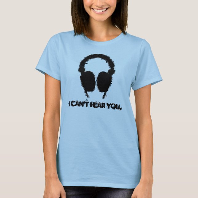 Hörlurar Tee Shirt (Framsida)