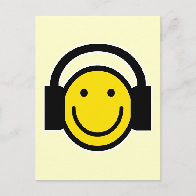 Hörlurar Vykort (Framsida)