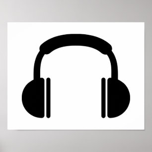 Hörlurarmusik DJ Poster