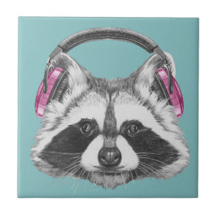 HörlurarRaccoon Kakelplatta