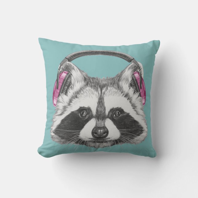 HörlurarRaccoon Kudde (Framsida)