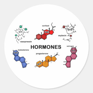 Hormoner Runt Klistermärke
