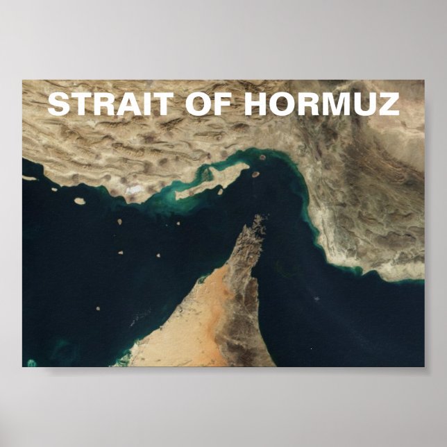 Hormuz Satellite Image Poster (Framsidan)