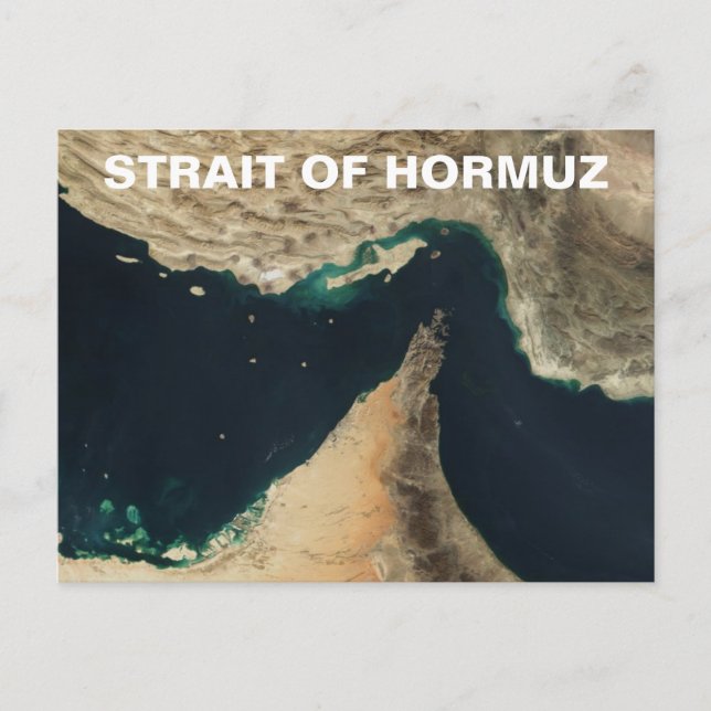 Hormuz Satellite Image Vykort (Framsida)