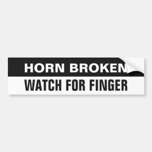 "Horn Broken", rolig bildekal