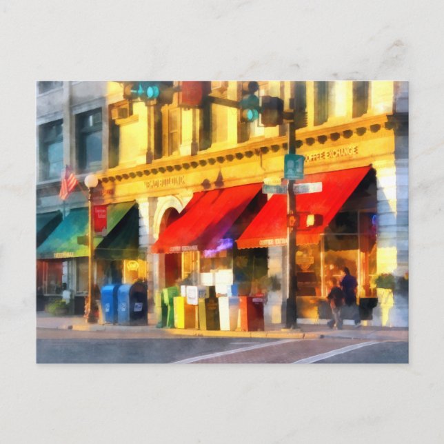 Hörn eller centrum och Merchant Rutland VT Vykort (Framsida)