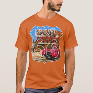 Hörn i Winslow Arizona Route 66 Eagles sång Tak T Shirt
