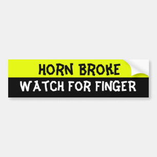 Horn krånglar, se upp för finger bildekal