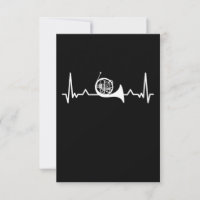 Horn Marching Band Heartslag Funny Gift