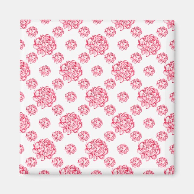 Horn med blommor magnet (Framsidan)