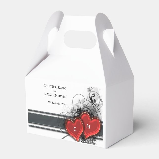 Hörn och Scrollsar Presentaskar (Framsidan Sidan)