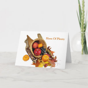 Horn of Plenty Helgkort