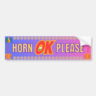 "Horn OK, tack" Desi Lastbil Stil Bildekal