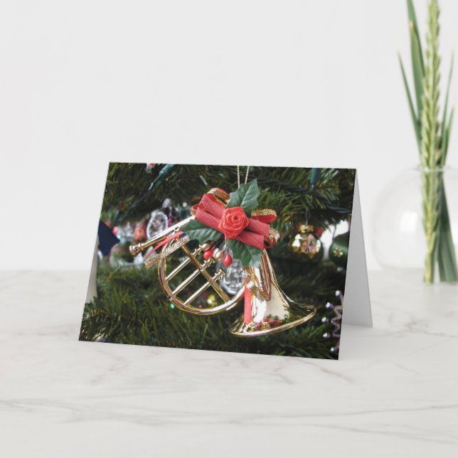 Horn Ornament-julkort Helgkort (Framsida)