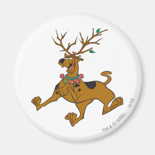 Horn på kronhjort för Scooby-Doo julhelgdag Magnet