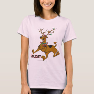 Horn på kronhjort för Scooby-Doo julhelgdag T Shirt