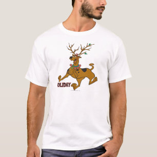 Horn på kronhjort för Scooby-Doo julhelgdag Tee