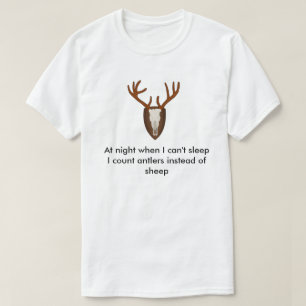 Horn på kronhjortskjorta t shirt