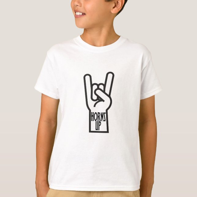 Horn Up T Shirt (Framsida)