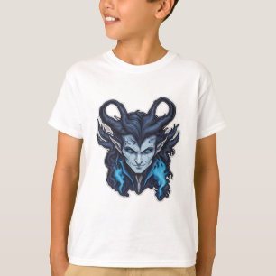 Hornblå vampyr t shirt