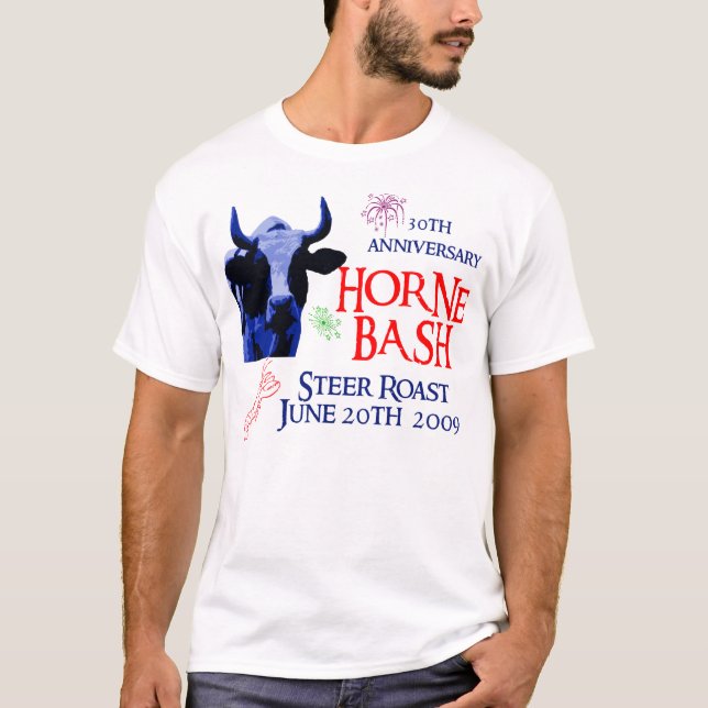Horne våldsamt slag 2 tee shirt (Framsida)
