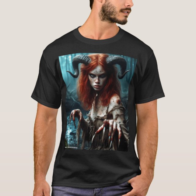 Horned Demoness image T Shirt (Framsida)