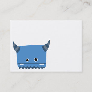 Horned gigantisk visitkort för blått