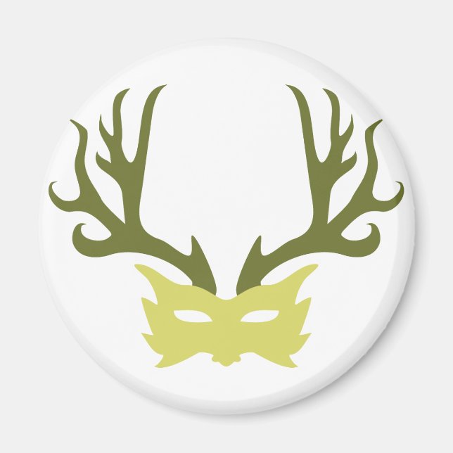 Horned God Mask Magnet (Framsidan)
