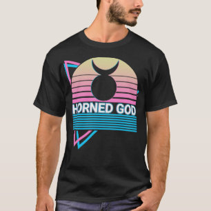 Horned God Wicca Pagan Paganism Retro T Shirt