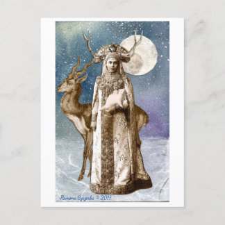 Horned Goddes Postcard Vykort