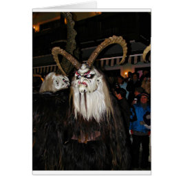 Horned Japansk Djävulen Mask Hälsningskort