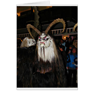 Horned Japansk Djävulen Mask Hälsningskort